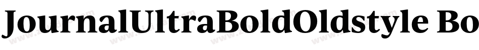 JournalUltraBoldOldstyle Bold字体转换